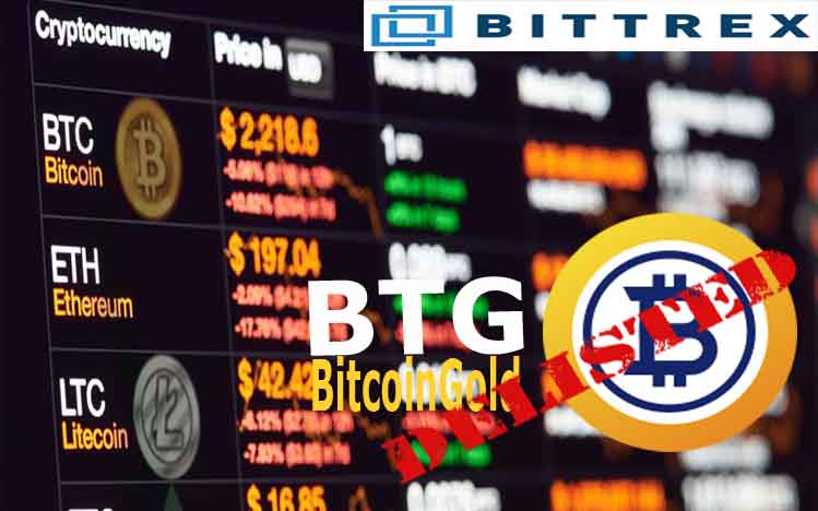 Bittrex delisting BTG