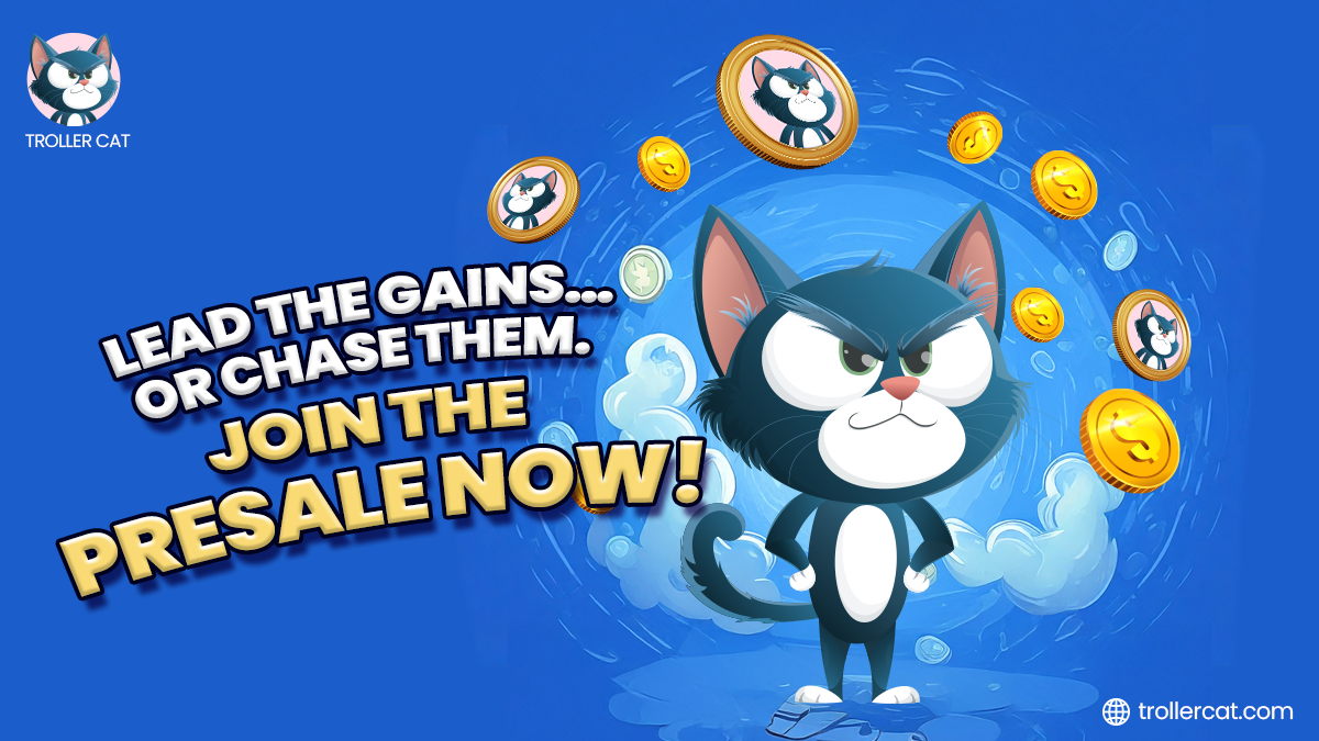 Troller Cat Presale Goes Live Amid updates for Doginme and CZ's Dog Coin: Top New Meme Coins to Invest in This Month