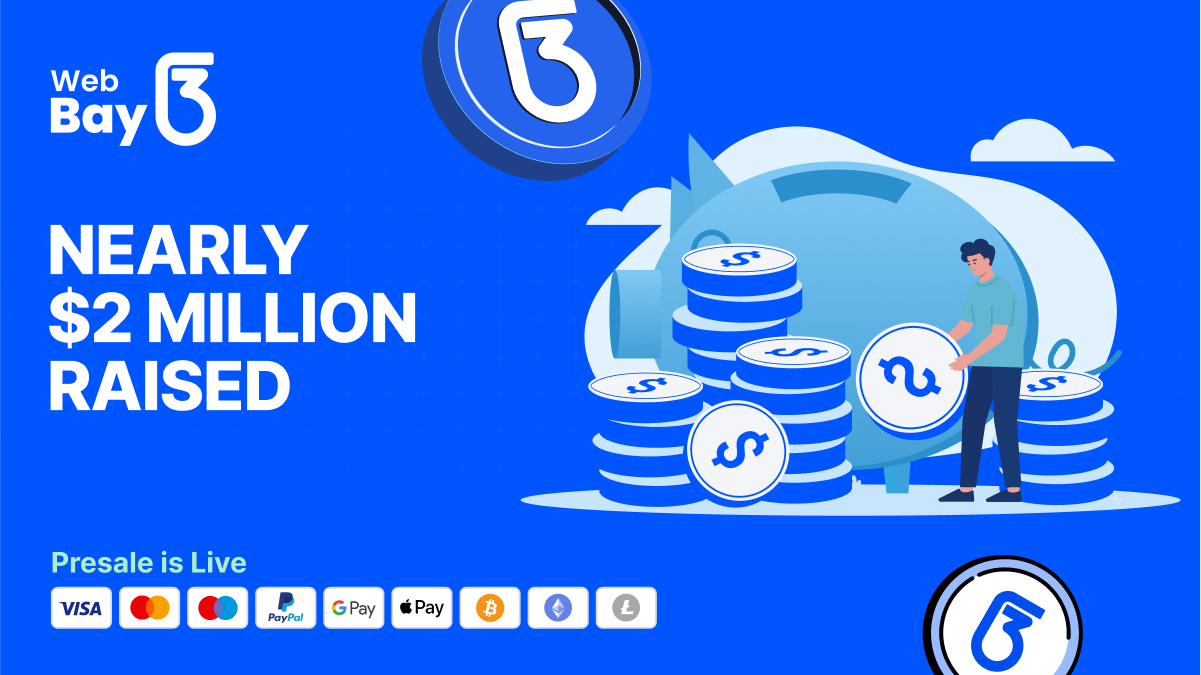 Which is the Top Cryptocurrency? Web3Bay Presale Nears $2M With Staking Rewards & Governance Rights
