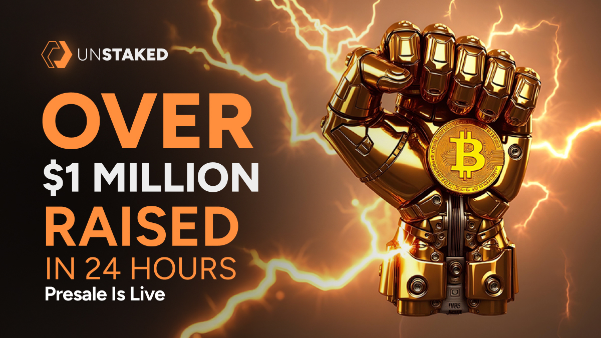 Solana Stalls, TRON Faces Resistance, & Unstaked’s Presale Hits $4M