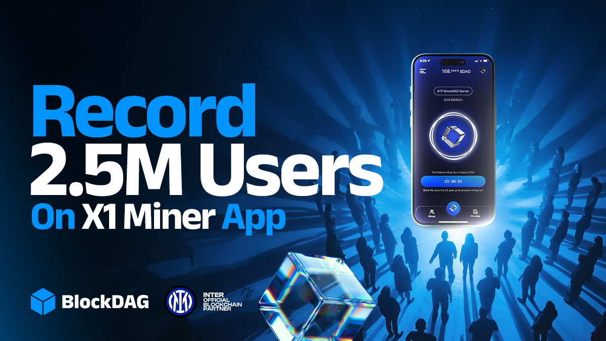 BlockDAG’s Presale Surge: 2.5M X1 Miner App Users Before Launch