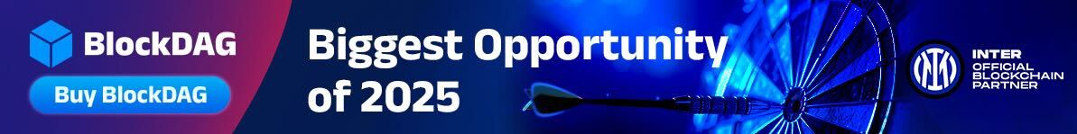 Advertisement for BlockDAG platform