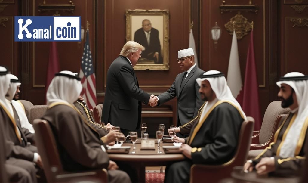 Trump Meets Qatar Leaders En Route to Asia