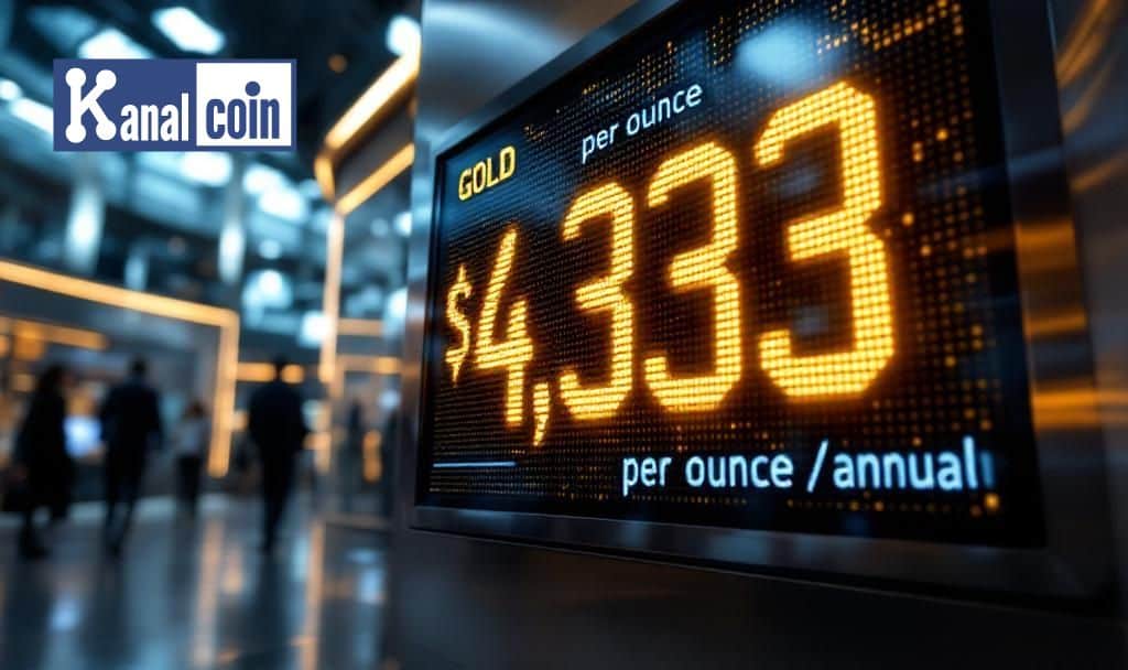 Gold Prices Drop to $4,333 Despite Annual Surge