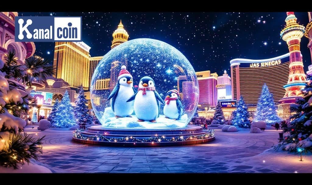 Pudgy Penguins Illuminate Las Vegas Sphere in Display