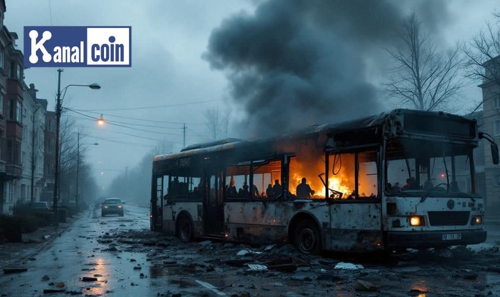 Russian Drone Strike on Ukrainian Bus Causes Fatalities