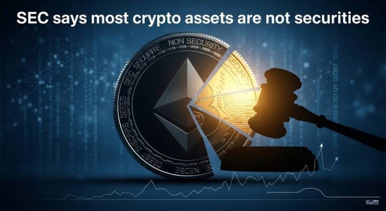 SEC Says Most Crypto Assets Aren't Securities: Staking, Airdrops, Mining