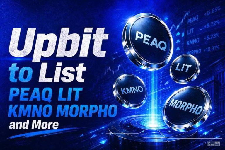 Upbit to List PEAQ, LIT, KMNO, MORPHO and More