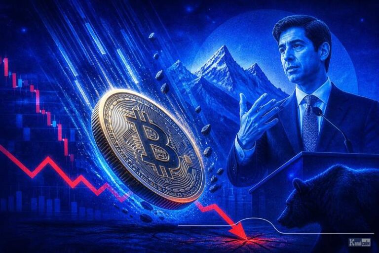 Bitcoin Falls Below $77K After Kevin Warsh Jackson Hole Speech Lifts September Hike Odds