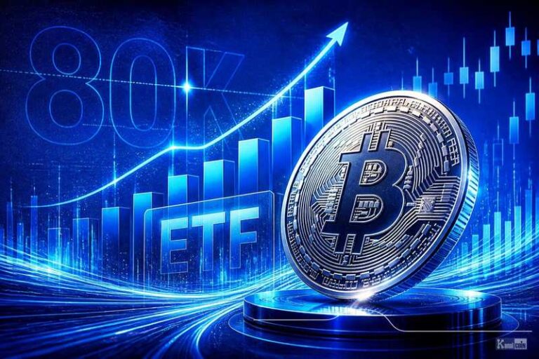 Bitcoin ETFs Draw $2.8B in 8-Day Streak as BTC Tests $80K