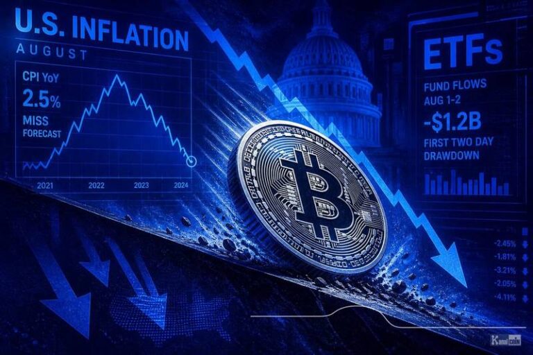 Bitcoin slips as U.S. inflation misses catalyst, ETFs post August's first two-day drawdown