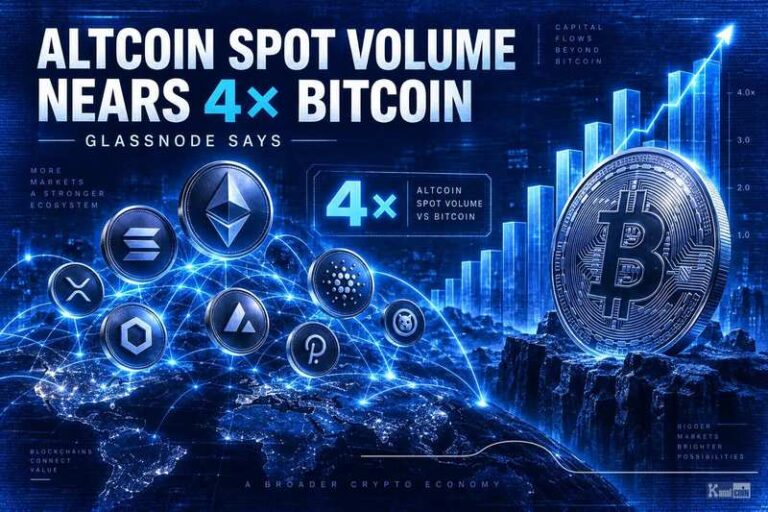 Altcoin Spot Volume Nears 4x Bitcoin, Glassnode Says