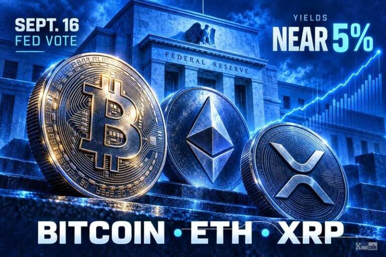 Bitcoin, ETH, XRP: Sept. 16 Fed Vote and Yields Near 5%