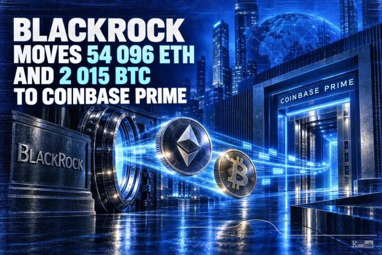 BlackRock Moves 54,096 ETH and 2,015 BTC to Coinbase Prime