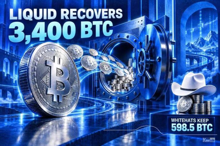 Liquid Recovers 3,400 BTC; Whitehats Keep About 598.5 BTC