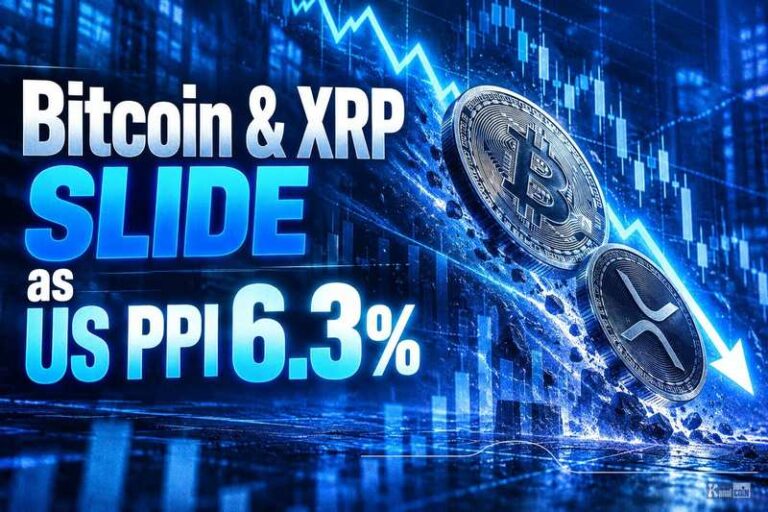 Bitcoin & XRP Slide as US PPI Hits 6.3%