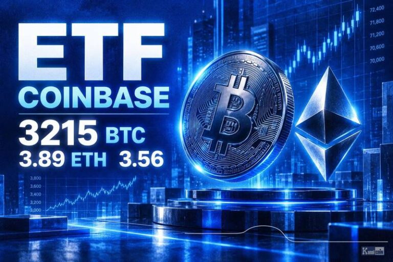 贝莱德ETF钱包向Coinbase转入3215枚BTC和3.89万枚ETH，约3.56亿美元