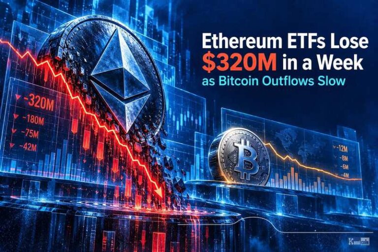 Ethereum ETFs Lose $320M in a Week as Bitcoin Outflows Slow