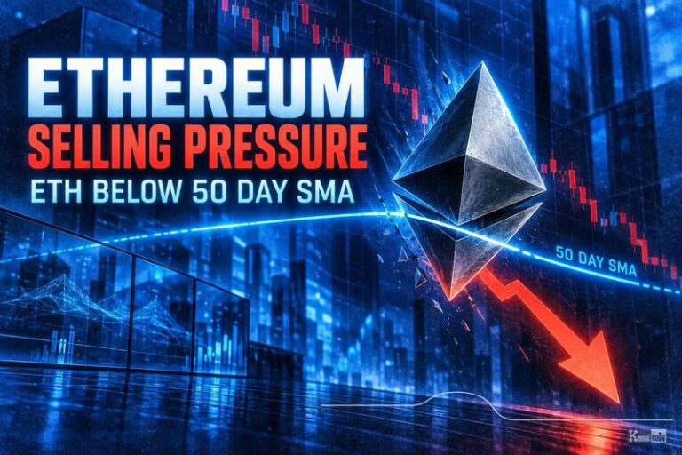 Ethereum Selling Pressure: ETH Below 50-Day SMA