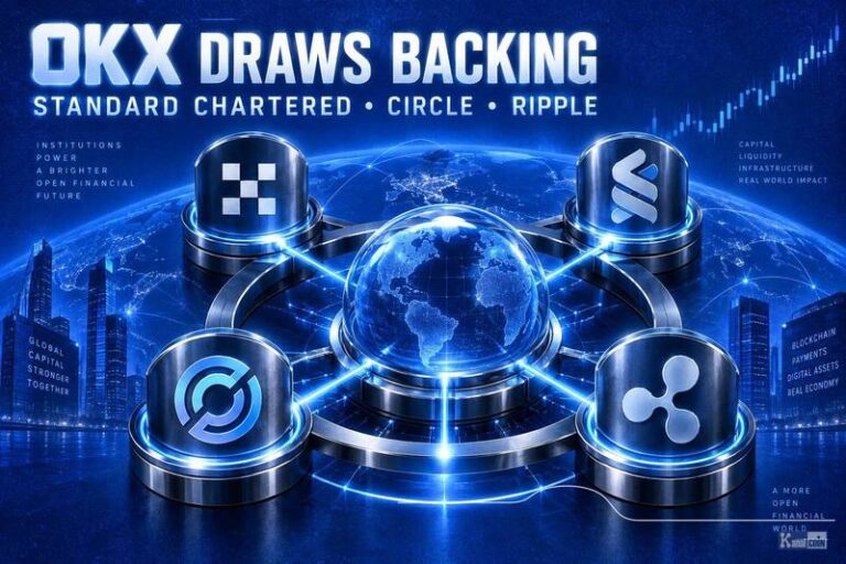 OKX Draws Backing From Standard Chartered, Circle & Ripple