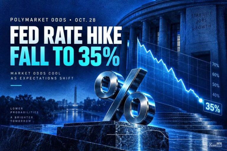 Polymarket Odds of Oct. 28 Fed Rate Hike Fall to 35%